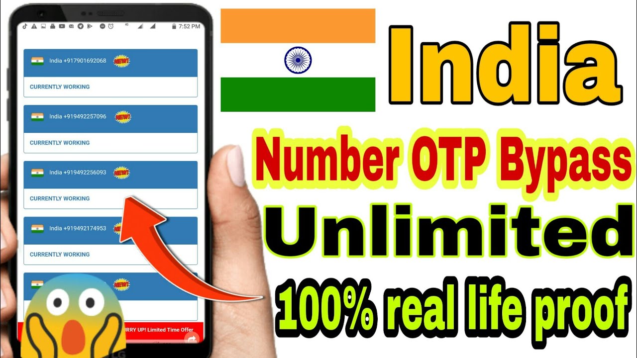 indian numbers for otp